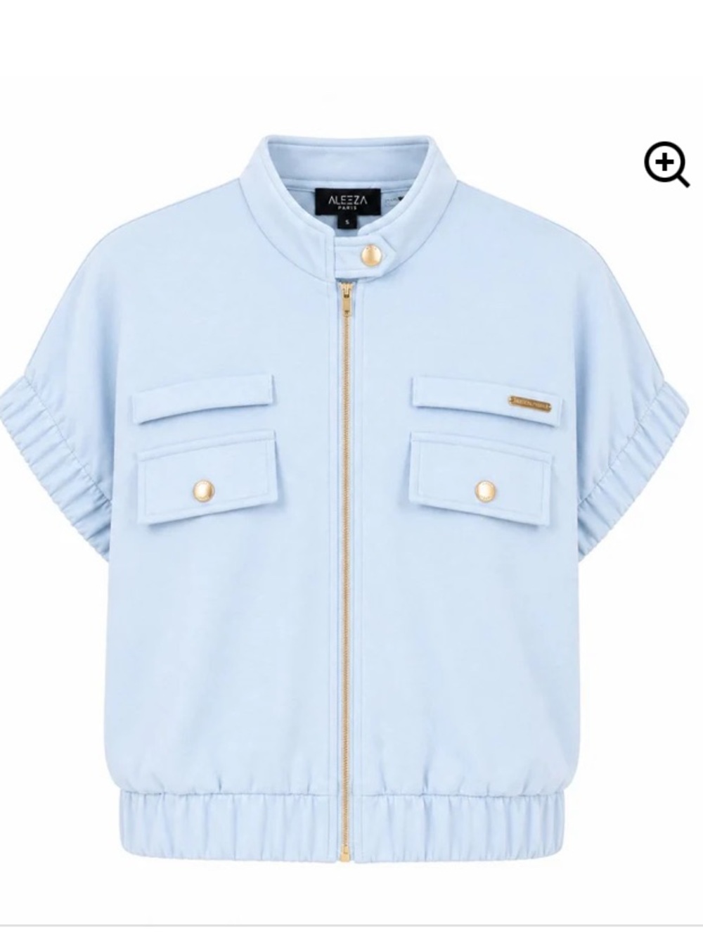 Aleeza Paris The soleil Jacket , size large, dusty blue - Picture 1 of 3